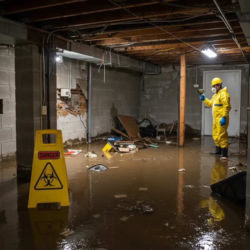 Flooded Basement Electrical Hazard in Kualapuu, HI Property